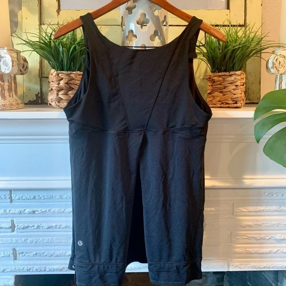 Lululemon Run TaTa Topper Pleated Back Active Tank Cinch Waist Size 6
